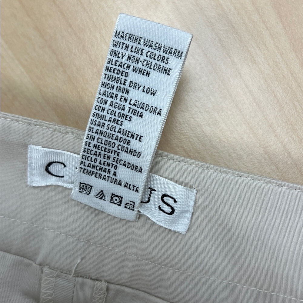 Chaus Sport Vintage Y2K Beige Cargo Mini Skort Utility Gorpcore 90s Grunge 14 - Picture 9 of 10